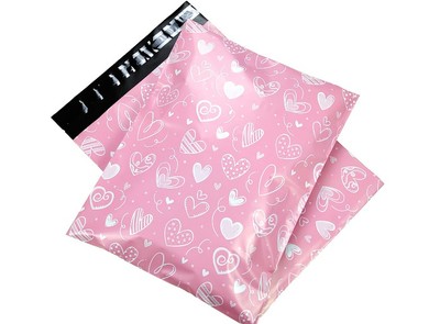 現貨粉色快遞袋彩色個性包裝袋印刷氣泡袋物流袋子logo定制